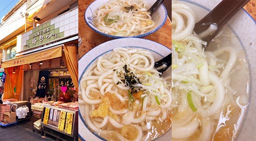 砂町銀座 梅むらで透明な出汁の塩うどん。
