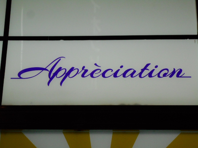 Appreciation