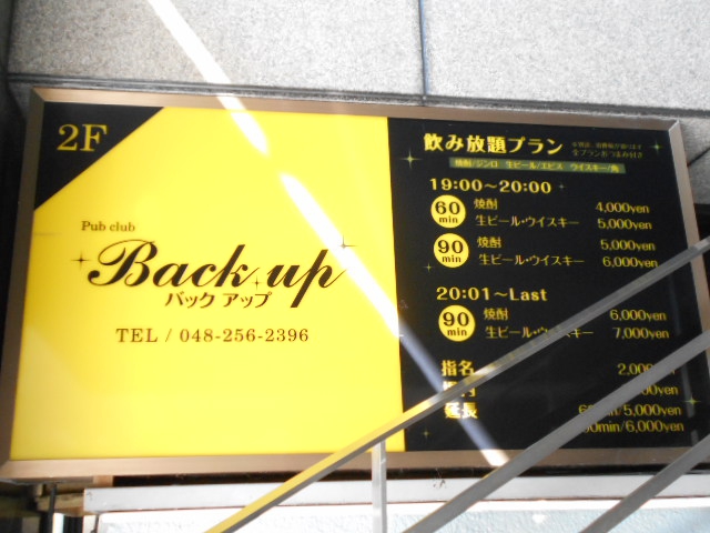 パブスナック バックアップ